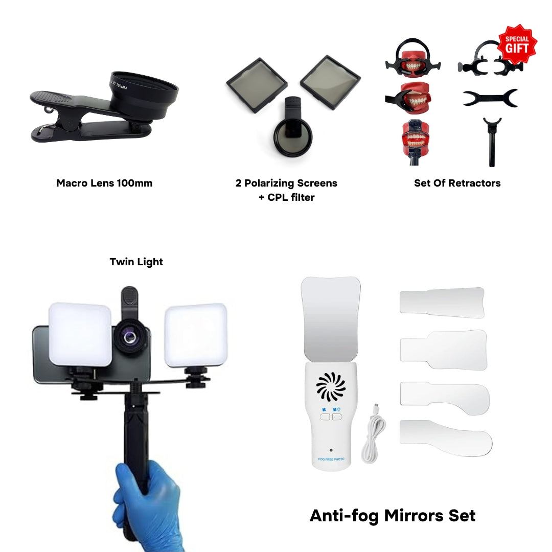 NEW! Dentiphoto Mobile Twin Light for Dental Photography