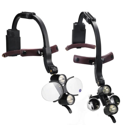 Dental Loupes with Dual LED Headlight (2.5X / 3.5X / 6.0X)